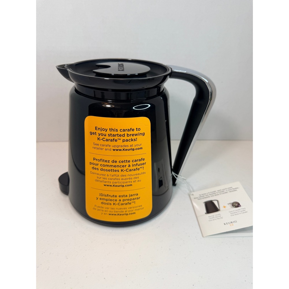 Keurig 2.0 Coffee Carafe Black 4 Cup Capacity for K-Carafe Pods Brew Systems